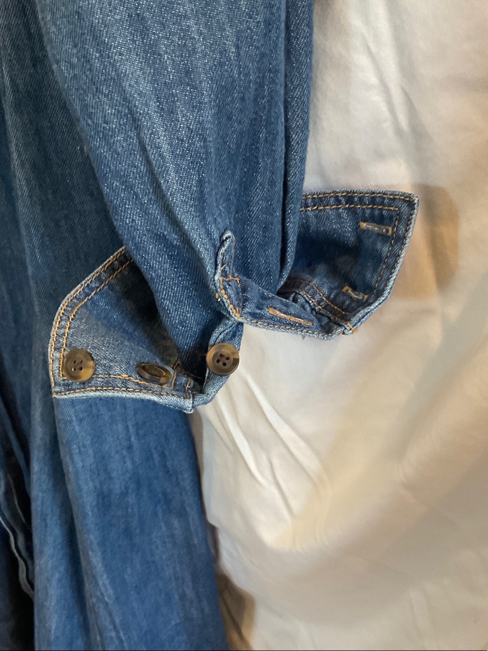 Boden Blue Denim Maxi Shirt Dress - Picture 3 of 3